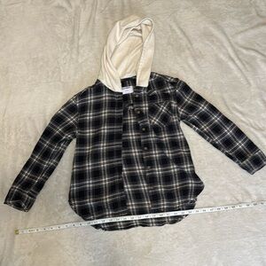 Girls hooded flannel